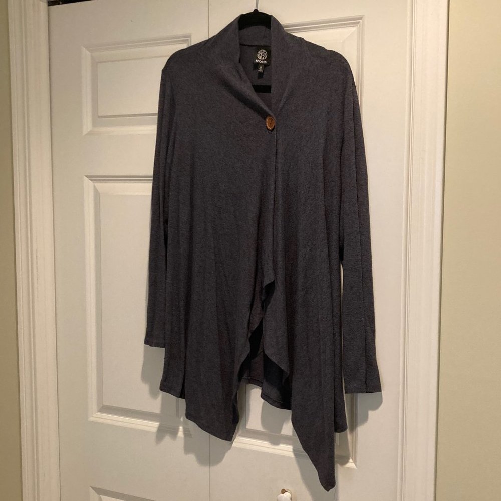 Bobeau Single Button Sweater 1x